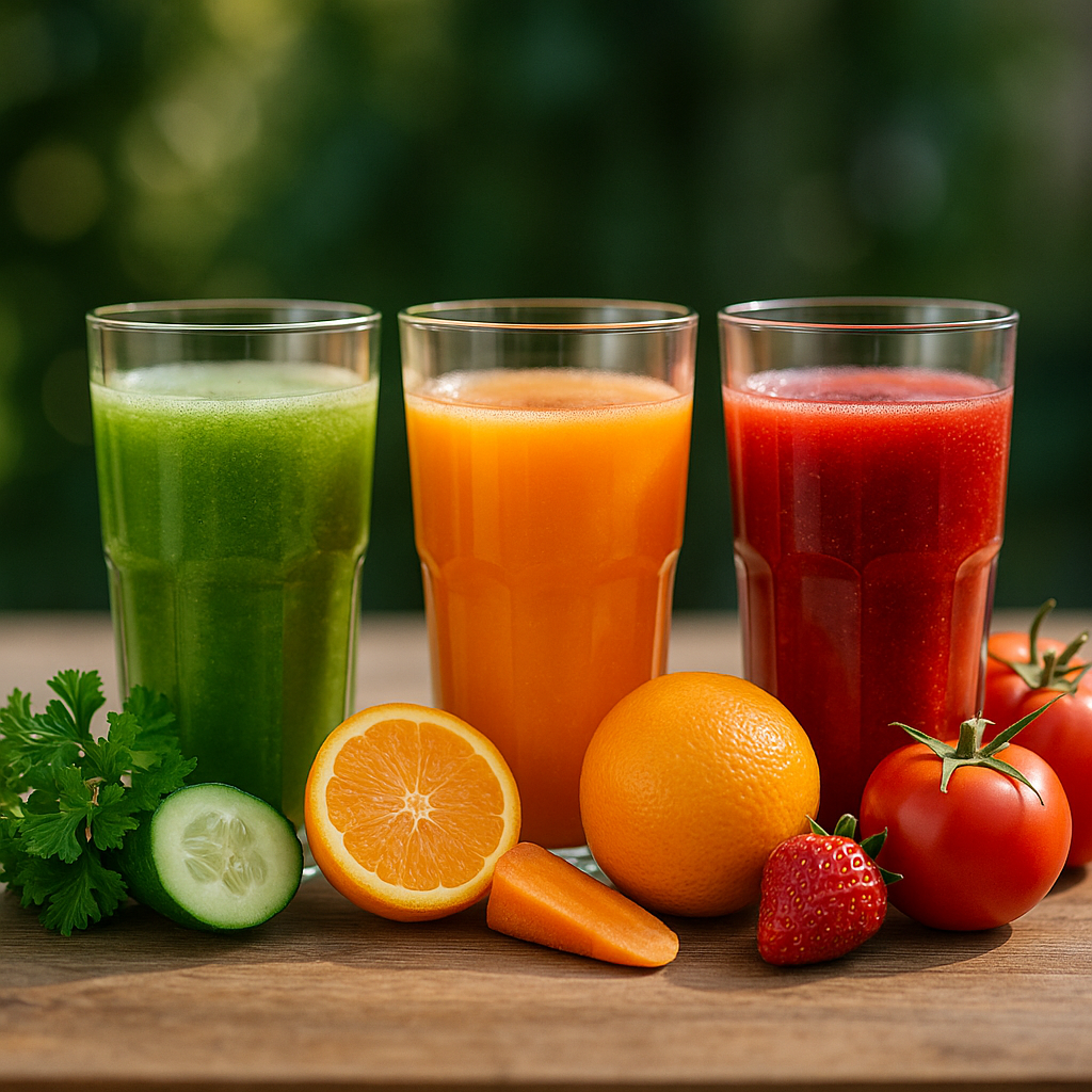 Naturalne soki zdrowie i witaminy dla lepszego stylu życia