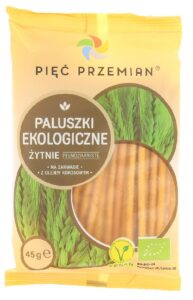 PALUSZKI ŻYTNIE PEŁNOZIARNISTE BIO 45 g - PIĘĆ PRZEMIAN