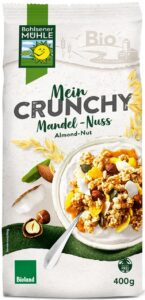 CRUNCHY ORZECHOWE Z PRAŻONYMI CHIPSAMI KOKOSOWYMI BIO 400 g - BOHLSENER MUHLE