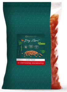 MAKARON PROTEINOWY (Z SOCZEWICY CZERWONEJ) ŚWIDERKI 1 kg - BARTOLINI