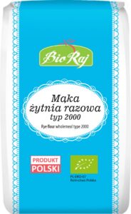 MĄKA ŻYTNIA RAZOWA TYP 2000 BIO (POLSKA) 1 kg - BIO RAJ