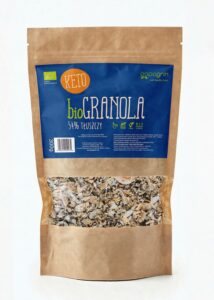 GRANOLA BEZ DODATKU CUKRÓW KETO BIO 300 g - PAPAGRIN