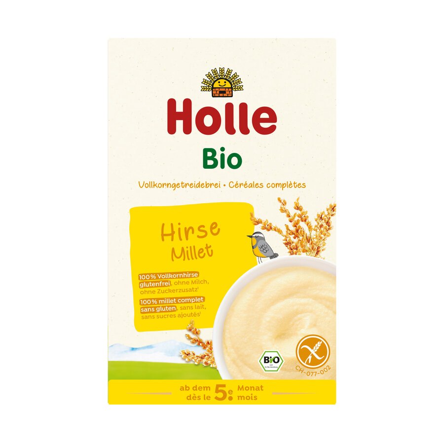 KASZKA JAGLANA PEŁNOZIARNISTA BEZ DODATKU CUKRÓW BEZGLUTENOWA OD 5 MIESIĄCA BIO 250 g - HOLLE