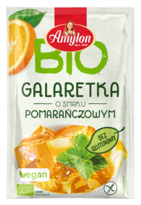 GALARETKA Z AGAREM O SMAKU POMARAŃCZOWYM BEZGLUTENOWA BIO 40 g - AMYLON