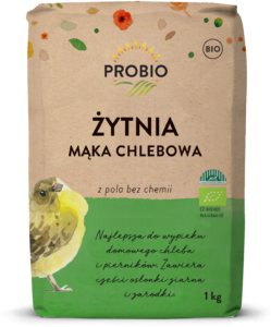 MĄKA ŻYTNIA CHLEBOWA TYP 720 BIO 1 kg - PROBIO
