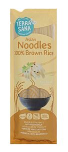 MAKARON (RYŻOWY RAZOWY) NOODLE SPAGHETTI BEZGLUTENOWY BIO 250 g - TERRASANA