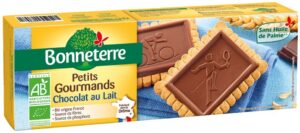 HERBATNIKI Z CZEKOLADĄ MLECZNĄ BIO 126 g - BONNETERRE