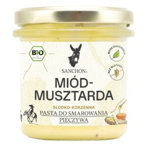 PASTA KANAPKOWA MIÓD - MUSZTARDA BEZGLUTENOWA BIO 135 g -  SANCHON