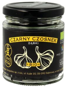CZARNY CZOSNEK BEZGLUTENOWY BIO 100 g - PIĘĆ PRZEMIAN