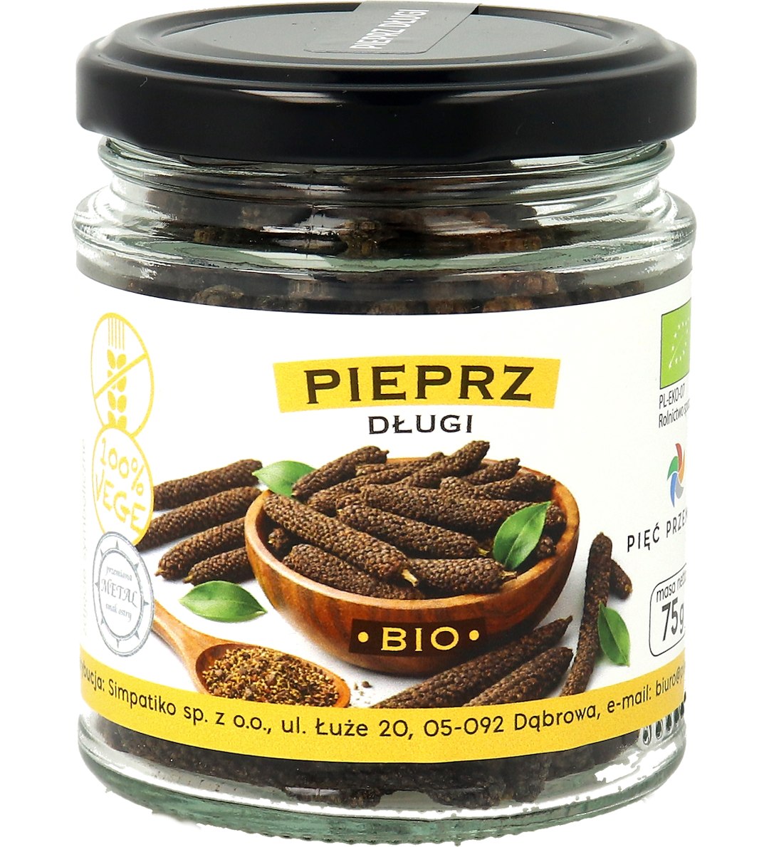 PIEPRZ DŁUGI BEZGLUTENOWY BIO 75 g - PIĘĆ PRZEMIAN