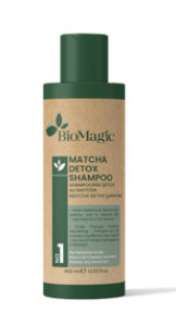 SZAMPON DO WRAŻLIWEJ SKÓRY GŁOWY DETOX Z MATCHĄ 400 ml - BIOMAGIC
