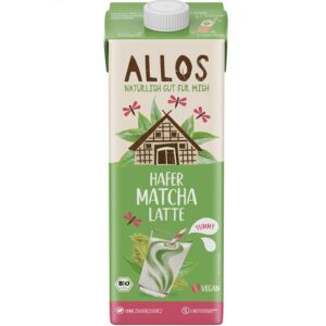 NAPÓJ OWSIANY MATCHA LATTE BEZ DODATKU CUKRÓW BIO 1 L - ALLOS