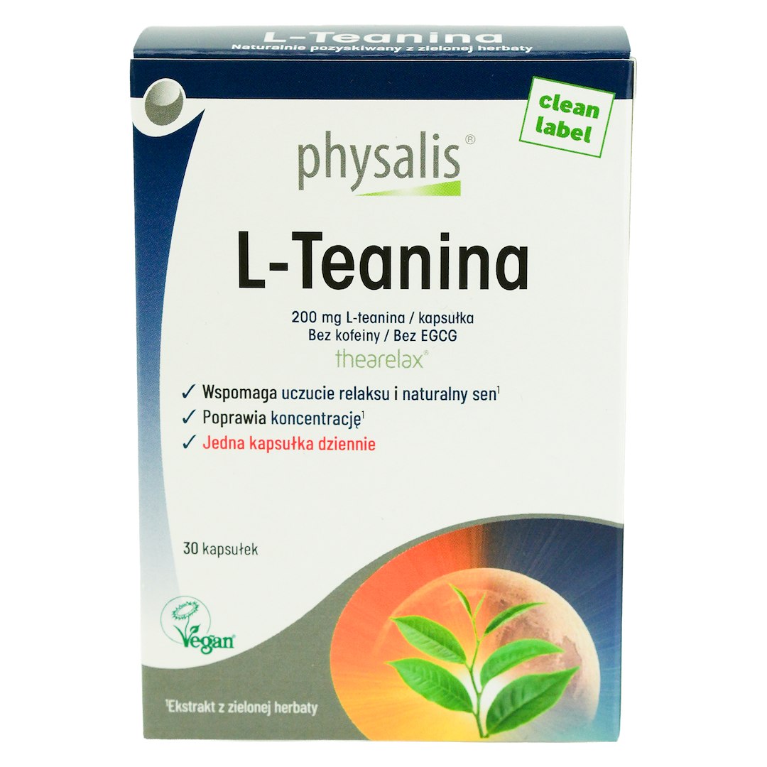 L-TEANINA 30 KAPSUŁEK - PHYSALIS