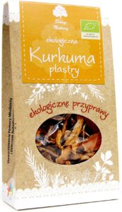 KURKUMA PLASTRY SUSZONE BIO 30 g - DARY NATURY