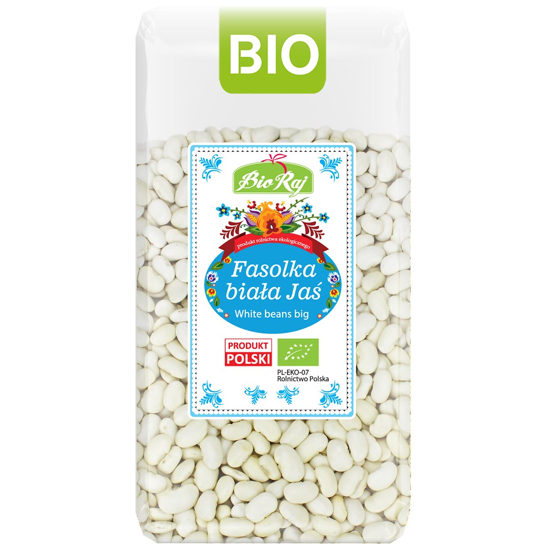 FASOLKA BIAŁA JAŚ BIO (POLSKA) 400 g - BIO RAJ