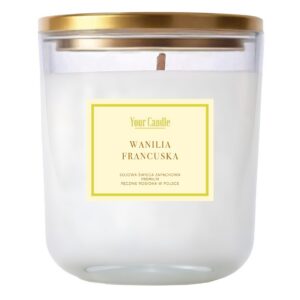 ŚWIECA SOJOWA ZAPACHOWA  WANILIA FRANCUSKA 180 ml - YOUR CANDLE