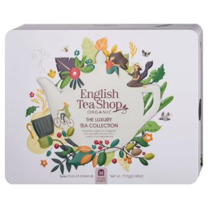 ZESTAW HERBAT I HERBATEK LUKSUSOWYCH BIO W PUSZCE (THE LUXURY – 6 SMAKÓW) (36 x 2,04 g) 73,5 g - ENGLISH TEA SHOP ORGANIC