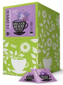 HERBATKA O SMAKU CZARNEJ PORZECZKI I MALINY BIO (250 x 2,5 g) 625 g - CLIPPER