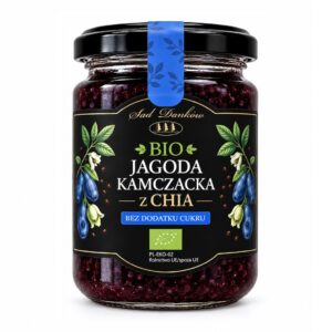 JAGODA KAMCZACKA Z CHIA BEZ DODATKU CUKRÓW BIO 240 g - SAD DANKÓW